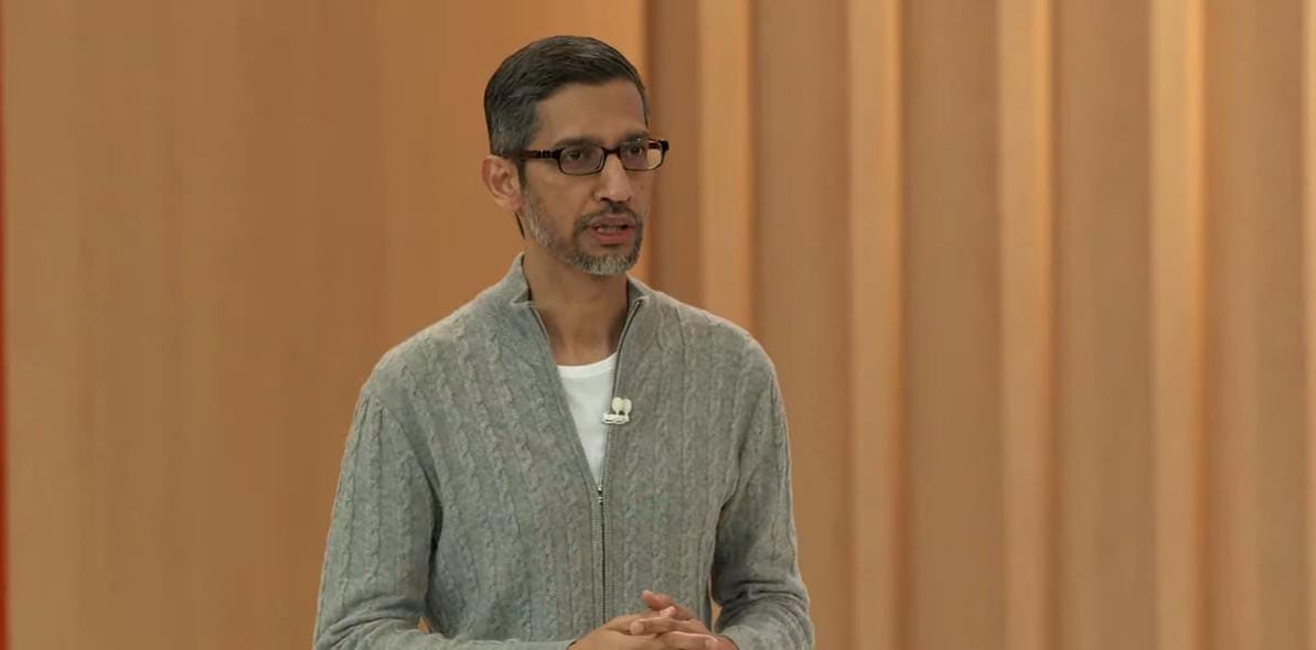 CEO Sundar Pichai delivered a captivating speech highlighting Google I/O
